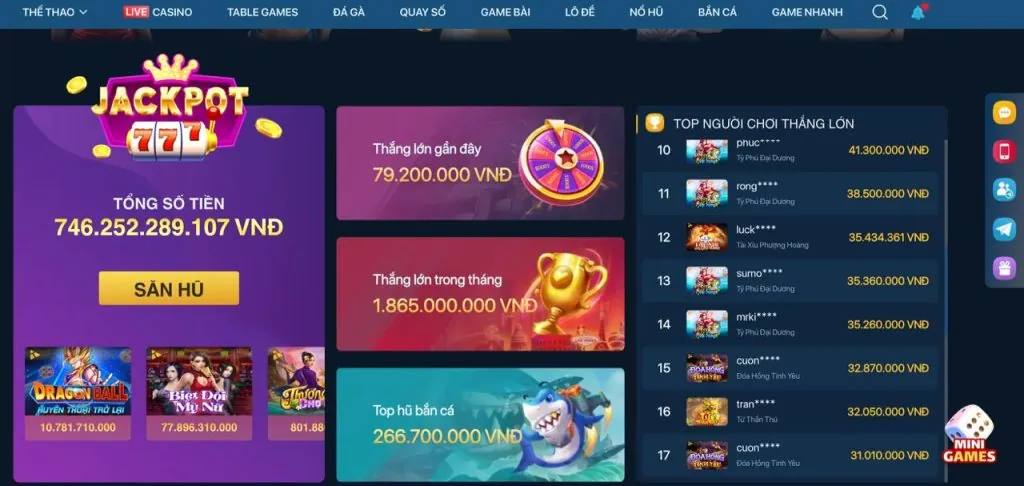 Đa dạng trò chơi cá cược tại 789wim login